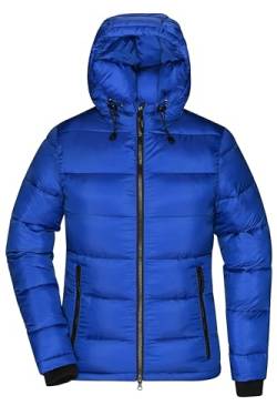 James & Nicholson Damen Winter Steppjacke Sorona® - Modische Winterjacke mit Steppung und atmungsaktiver DuPont™ Sorona® Wattierung | Farbe: electric-blue/nautic | Grösse: L von James & Nicholson