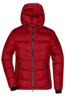 James & Nicholson Damen Winter Steppjacke Sorona® - Modische Winterjacke mit Steppung und atmungsaktiver DuPont™ Sorona® Wattierung | Farbe: red/black | Grösse: M von James & Nicholson