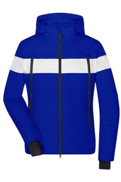 James & Nicholson Damen Wintersport Jacke - Sportliche Winterjacke mit nachhaltiger DuPont™ Sorona® Wattierung | Farbe: electric-blue/white | Grösse: L von James & Nicholson