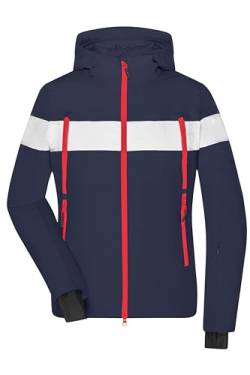 James & Nicholson Damen Wintersport Jacke - Sportliche Winterjacke mit nachhaltiger DuPont™ Sorona® Wattierung | Farbe: navy/white | Grösse: XL von James & Nicholson