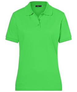 James & Nicholson Damenpolo Classic - Feines Piqué-Poloshirt mit gestrickten Bündchen | Farbe: Lime-Green | Grösse: XL von James & Nicholson