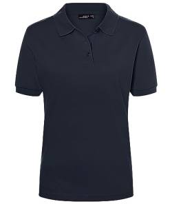 James & Nicholson Damenpolo Classic - Feines Piqué-Poloshirt mit gestrickten Bündchen | Farbe: Navy | Grösse: S von James & Nicholson