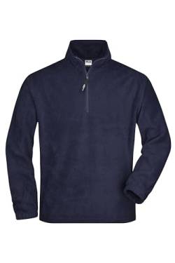 James & Nicholson Fleece Sweat - aus pflegeleichtem Anti-Pilling-Fleece für Damen und Herren | Farbe: Navy | Grösse: S von James & Nicholson