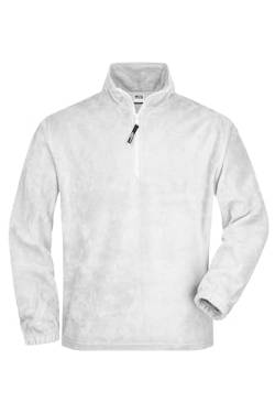 James & Nicholson Fleece Sweat - aus pflegeleichtem Anti-Pilling-Fleece für Damen und Herren | Farbe: White | Grösse: XXL von James & Nicholson