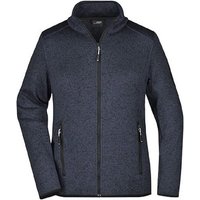 James & Nicholson Fleecejacke Modische Damen Strickfleece Jacke / Fleecejacke ohne Kapuze Innen angeraut von James & Nicholson