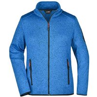 James & Nicholson Fleecejacke Modische Damen Strickfleece Jacke / Fleecejacke ohne Kapuze Innen angeraut von James & Nicholson