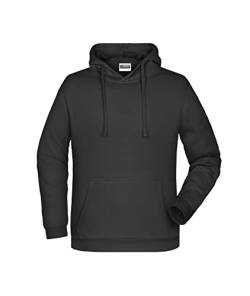 James & Nicholson Herren Basic Kapuzensweat - Klassischer Hoody mit Kängurutasche | Farbe: Black | Grösse: M von James & Nicholson