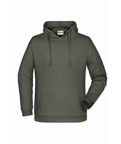 James & Nicholson Herren Basic Kapuzensweat - Klassischer Hoody mit Kängurutasche | Farbe: Dark-Grey | Grösse: 3XL von James & Nicholson