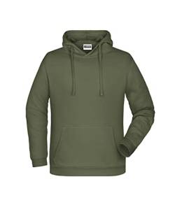 James & Nicholson Herren Basic Kapuzensweat - Klassischer Hoody mit Kängurutasche | Farbe: Olive | Grösse: XL von James & Nicholson