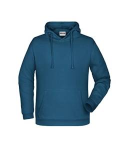 James & Nicholson Herren Basic Kapuzensweat - Klassischer Hoody mit Kängurutasche | Farbe: Petrol | Grösse: 5XL von James & Nicholson