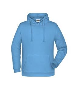 James & Nicholson Herren Basic Kapuzensweat - Klassischer Hoody mit Kängurutasche | Farbe: Sky-Blue | Grösse: 3XL von James & Nicholson