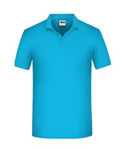 James & Nicholson Herren Bio Workwear Polo - Pflegeleichtes und strapazierfähiges Polo | Farbe: Turquoise | Grösse: 4XL von James & Nicholson