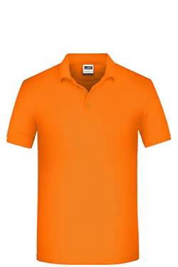 James & Nicholson Herren Bio Workwear Polo - Pflegeleichtes und strapazierfähiges Polo | Farbe: orange | Grösse: 4XL von James & Nicholson