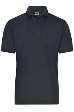 James & Nicholson Herren Bio Workwear Polo Stretch - Polo aus weichem Elastic-Piqué | Farbe: Carbon | Grösse: 3XL von James & Nicholson