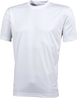 James & Nicholson Herren Funktions T-Shirt Mens Active L,Weiß - Weiß von James & Nicholson