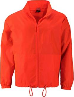 James & Nicholson Herren Jacke Men's Promo Jacket, Orange (Bright-Orange Bright-Orange), L von James & Nicholson