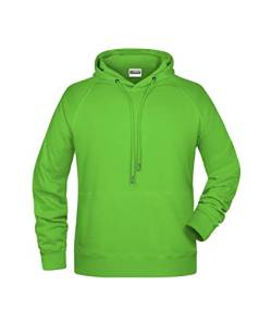 James & Nicholson Herren Kapuzensweat - Hochwertiger Kapuzensweat aus Bio-Baumwolle | Farbe: Lime-Green | Grösse: XL von James & Nicholson