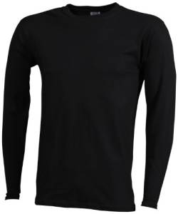 James & Nicholson Herren Langarmshirt Langarmshirt Medium schwarz (black) XXX-Large von James & Nicholson