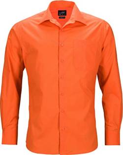 James & Nicholson Herren Men's Business Shirt Longsleeve Businesshemd, Orange (Orange), XX-Large von James & Nicholson