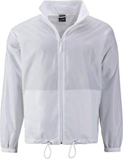 James & Nicholson Herren Men's Promo Jacket Jacke, Weiß (White), Large von James & Nicholson
