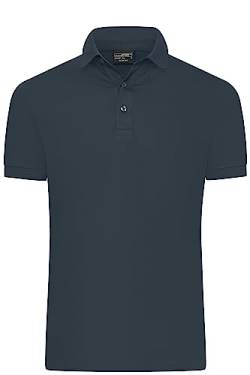 James & Nicholson Herren Mercerised Polo Slim Fit - Slim-Fit Polo in Premiumqualität | Farbe: Graphite | Grösse: M von James & Nicholson