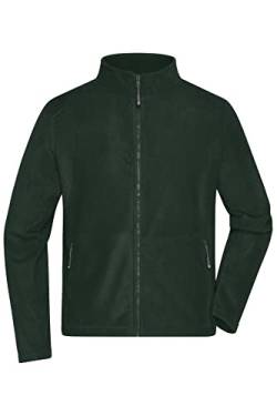 James & Nicholson Herren Microfleece Jacke - Klassisch geschnittene Jacke aus pillingfreiem Microfleece | Farbe: dark-green | Grösse: L von James & Nicholson