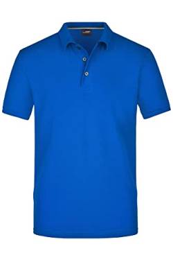 James & Nicholson Herren Pima Polo - Exklusives Poloshirt aus hochwertiger Pima-Baumwolle | Farbe: royal | Grösse: 3XL von James & Nicholson