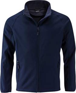 James & Nicholson Herren Raglan Softshelljacke - Klassische Softshelljacke mit Microfleece Innenfutter | Farbe: navy/navy | Grösse: 3XL von James & Nicholson