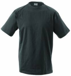 James & Nicholson Herren Round-T-Heavy T-Shirt, Grau (Graphite), Medium von James & Nicholson