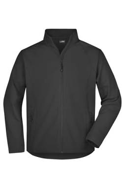 James & Nicholson Herren Softshell Jacke - Trendige Jacke aus elastischem Softshell | Farbe: black | Grösse: 3XL von James & Nicholson