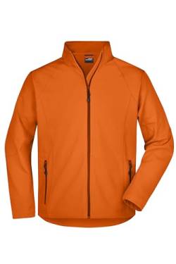 James & Nicholson Herren Softshell Jacke - Trendige Jacke aus elastischem Softshell | Farbe: orange | Grösse: 3XL von James & Nicholson