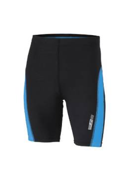 James & Nicholson Herren Sporthose Mens Running Short Tights blau (Black/Atlantic) Medium von James & Nicholson