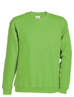 James & Nicholson Herren Sweatshirt Round Sweat Heavy XXL,- lime-green von James & Nicholson