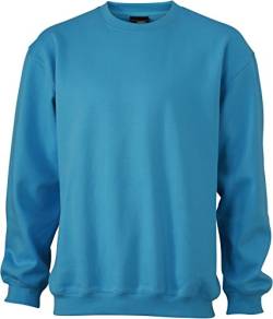 James & Nicholson Herren Sweatshirt Sweatshirt Round Sweat Heavy blau (Sky Blue) XXX-Large von James & Nicholson