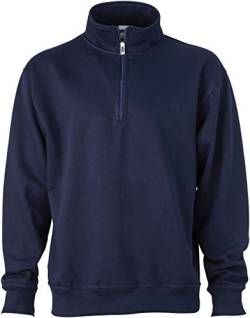 James & Nicholson Herren Sweatshirt Sweatshirt Workwear Half Zip Sweat blau (Navy) XXX-Large von James & Nicholson