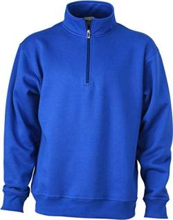 James & Nicholson Herren Sweatshirt Sweatshirt Workwear Half Zip Sweat blau (Royal) X-Large von James & Nicholson