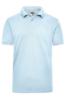 James & Nicholson Herren Work Poloshirt - Robustes Arbeitspolo aus einlaufvorbehandeltem Piqué | Farbe: Light-Blue | Grösse: XL von James & Nicholson