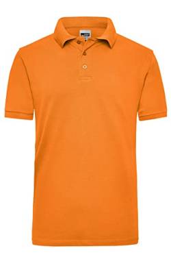 James & Nicholson Herren Work Poloshirt - Robustes Arbeitspolo aus einlaufvorbehandeltem Piqué | Farbe: orange | Grösse: XL von James & Nicholson