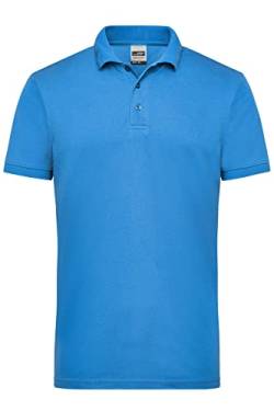 James & Nicholson Herren Workwear Polo - Robustes Poloshirt für Hobby und Beruf | Farbe: Aqua | Grösse: XL von James & Nicholson