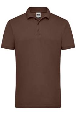 James & Nicholson Herren Workwear Polo - Robustes Poloshirt für Hobby und Beruf | Farbe: Brown | Grösse: 5XL von James & Nicholson