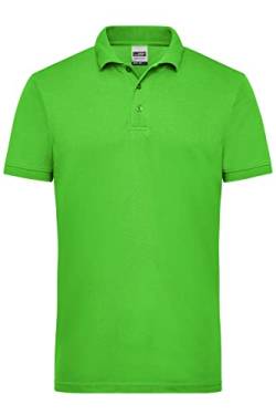 James & Nicholson Herren Workwear Polo - Robustes Poloshirt für Hobby und Beruf | Farbe: Lime-Green | Grösse: 6XL von James & Nicholson