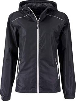 James & Nicholson | JN 1117 Damen Regenjacke, Größe:L, Farbe:Black/Silver von James & Nicholson