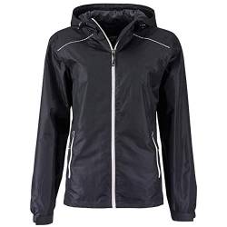 James & Nicholson | JN 1117 Damen Regenjacke, Größe:XL, Farbe:Black/Silver von James & Nicholson