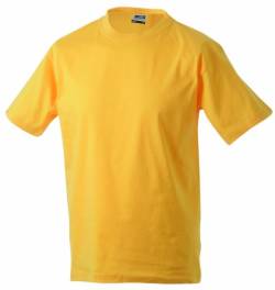 James & Nicholson Jungen Junior Basic Rundhals T-Shirt, Gelb (Gold-Yellow), X-Large (Herstellergröße: XL (146/152)) von James & Nicholson