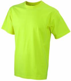 James & Nicholson Jungen Junior Basic Rundhals T-Shirt, Gelb (Yellow), Large (Herstellergröße: L (134/140)) von James & Nicholson