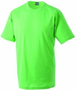 James & Nicholson Jungen Junior Basic Rundhals T-Shirt, Grün (Lime-Green), Small (Herstellergröße: S (110/116)) von James & Nicholson