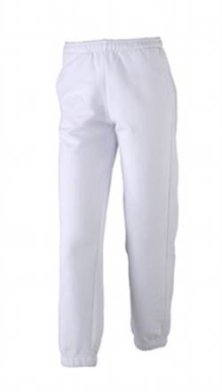 James & Nicholson Jungen Sporthose Laufhose Jogging weiß (white) Large von James & Nicholson