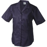 James & Nicholson Kurzarmbluse Pflegeleichte Damen Bluse mit Easy Care Ausrüstung JN609 von James & Nicholson