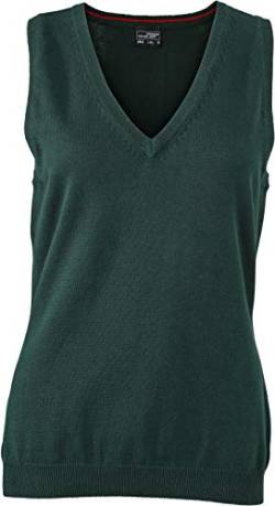 James & Nicholson Ladies' V-Neck Pullunder | forest-green | S im digatex-Bundle von James & Nicholson