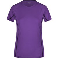 James & Nicholson Laufshirt Damen Sportshirt mit modischen, reflektierenden Details JN422 (Doppelpack, 2 Stück) Feuchtigkeitsregulierend, atmungsaktiv und schnell trocknend von James & Nicholson